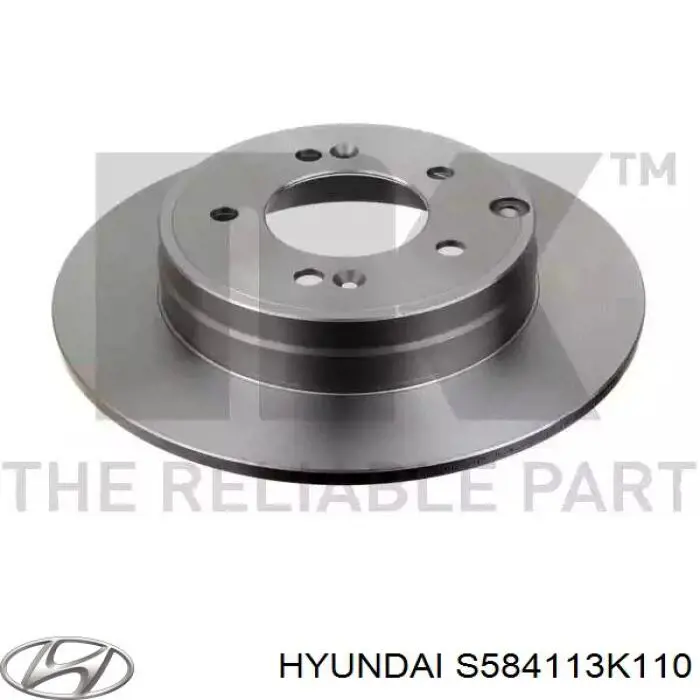 Задні дискові гальма Hyundai/Kia S584113K110 ціна, від 30.75 USD