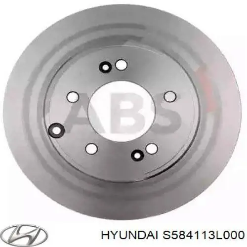 S584113L000 Hyundai/Kia Дискові гальма