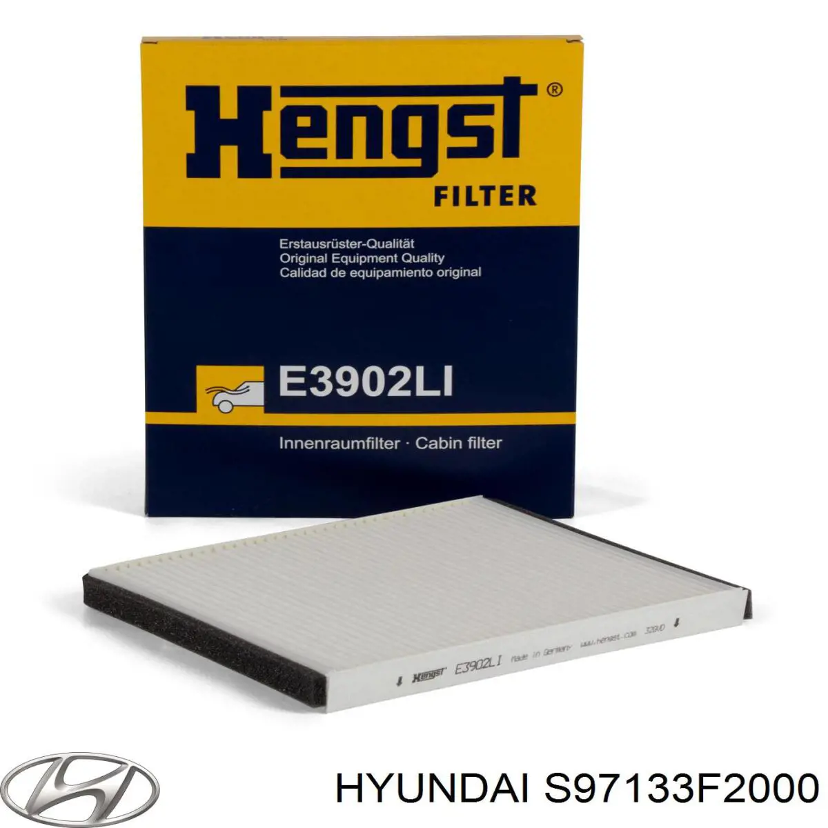 Фільтр повітряний обігрівача Hyundai/Kia S97133F2000 ціна, від 4.51 USD