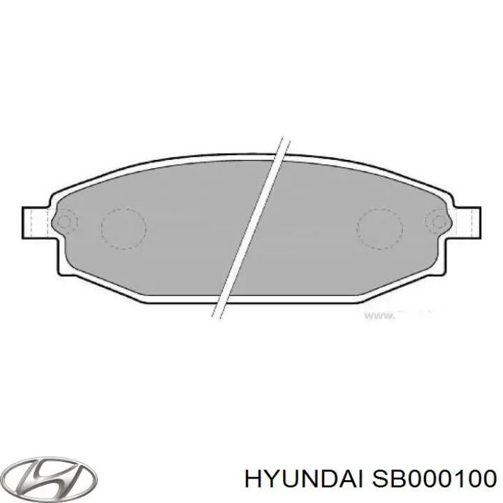 Передні тормозні колодки SB000100 Hyundai/Kia