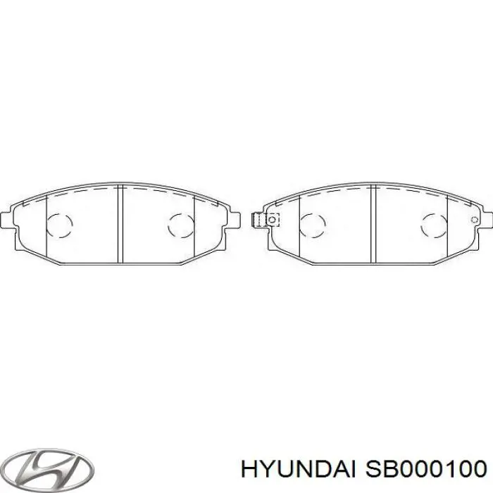 Тормозні колодки Hyundai/Kia SB000100