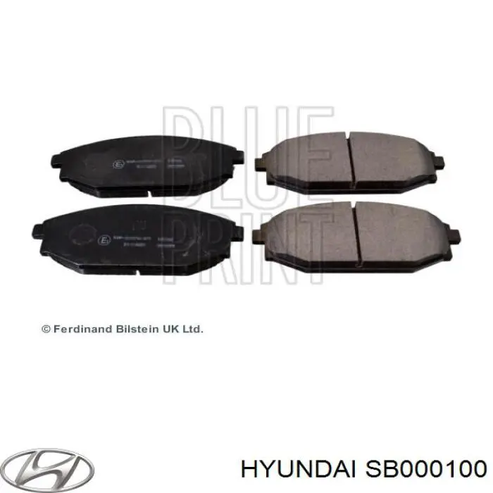 Гальмівні колодки Hyundai/Kia SB000100 ціна, від 21.75 USD