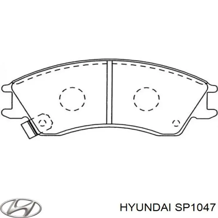 Колодки гальмівні передні, дискові SP1047 Hyundai/Kia