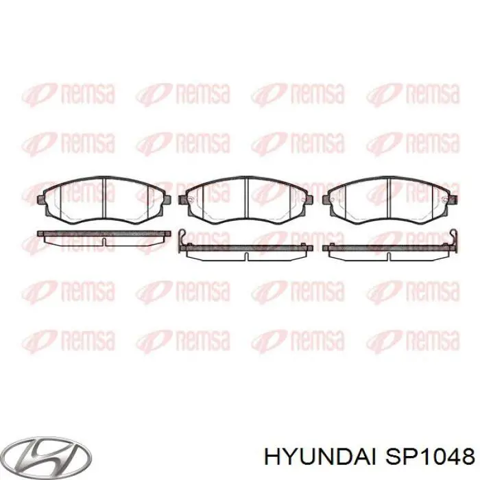 Колодки гальмівні передні, дискові SP1048 Hyundai/Kia