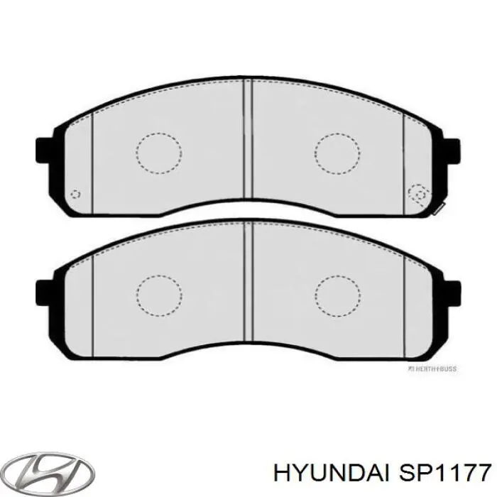 Колодки гальмівні передні, дискові SP1177 Hyundai/Kia