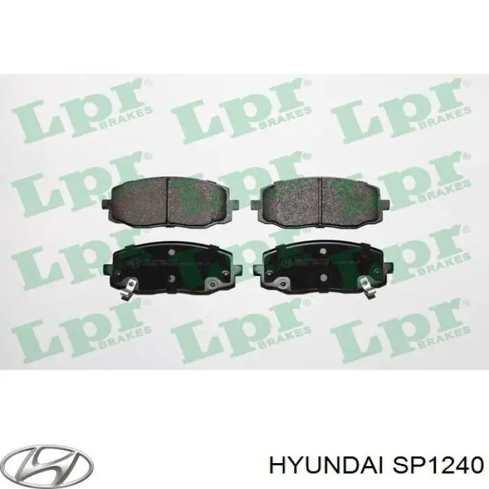 SP1240 Hyundai/Kia колодки гальмівні передні, дискові