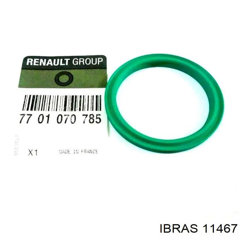 Кільце ущільнювача патрубка интеркуллера 11467 Ibras