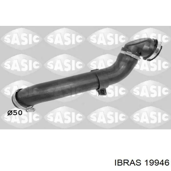 19946 Ibras шланг/патрубок интеркуллера, нижній правий