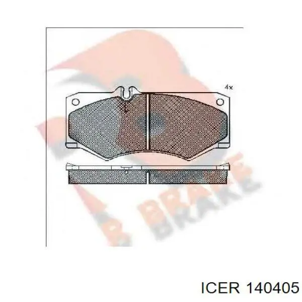Гальмівні колодки Icer 140405 ціна, від 18.53 USD