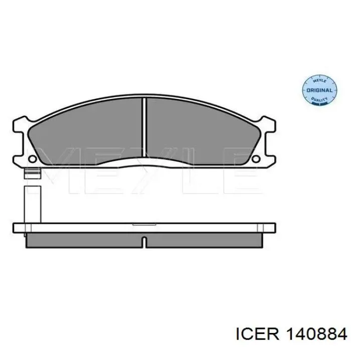 Гальмівні колодки Icer 140884 ціна, від 23.70 USD