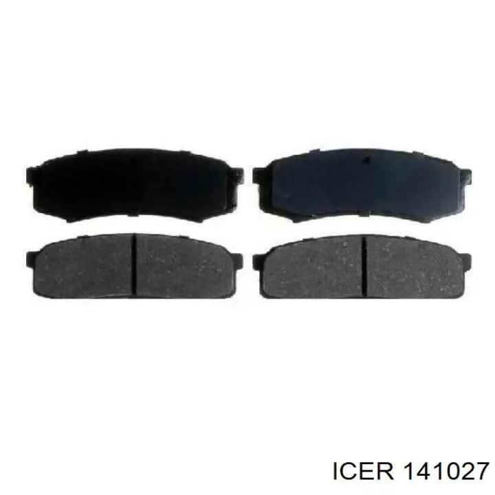 Задні гальмівні колодки Icer 141027 ціна, від 18.48 USD