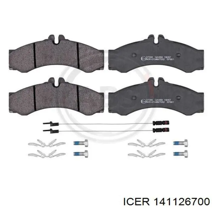 Гальмівні колодки Icer 141126700 ціна, від 24.00 USD