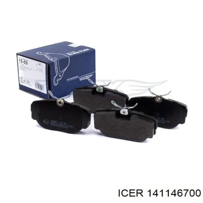 Купити 141146700 Icer Задні колодки