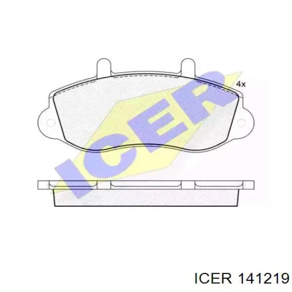 Гальмівні колодки Icer 141219 ціна, від 20.10 USD