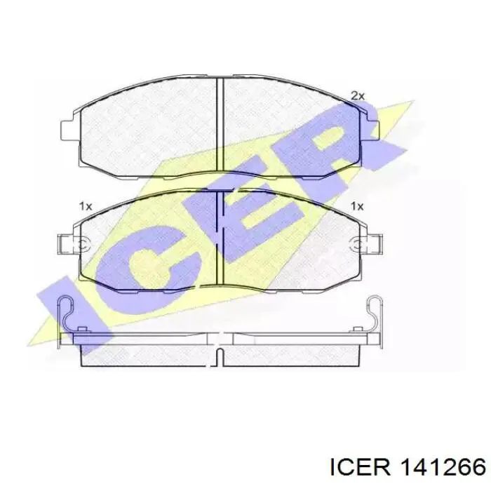 Гальмівні колодки Icer 141266 ціна, від 21.41 USD