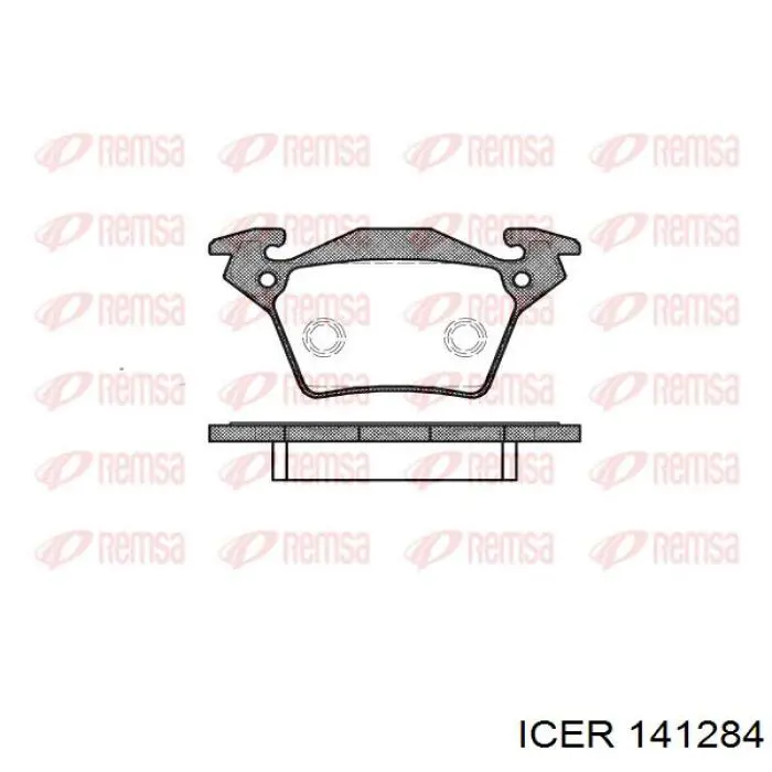 Задні гальмівні колодки Icer 141284 ціна, від 15.27 USD
