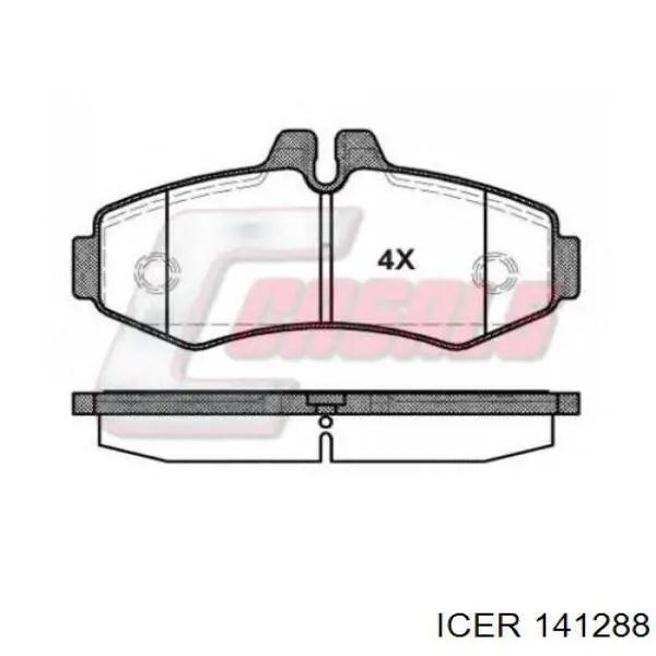 Гальмівні колодки Icer 141288 ціна, від 18.93 USD