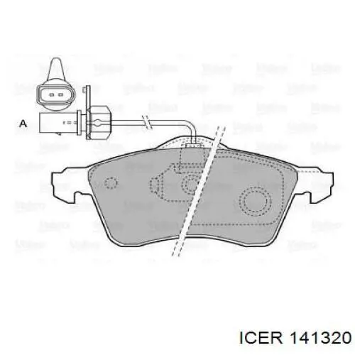 Тормозні колодки Icer 141320