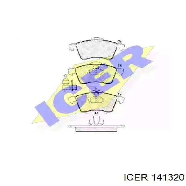 Гальмівні колодки Icer 141320 ціна, від 19.83 USD