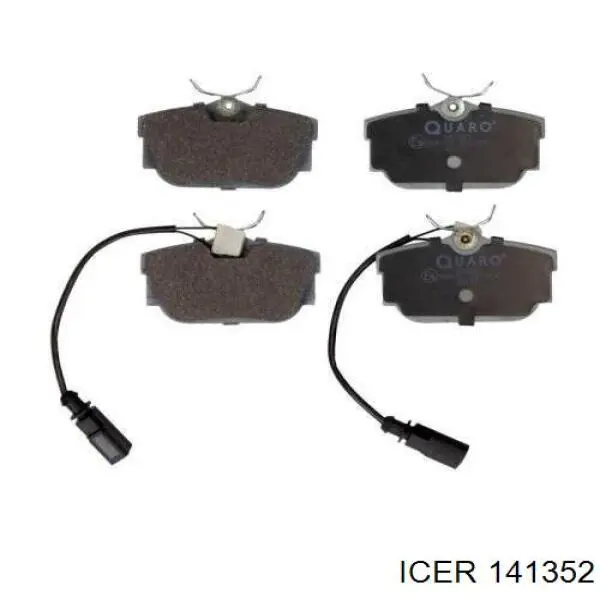 Задні гальмівні колодки Icer 141352 ціна, від 19.46 USD