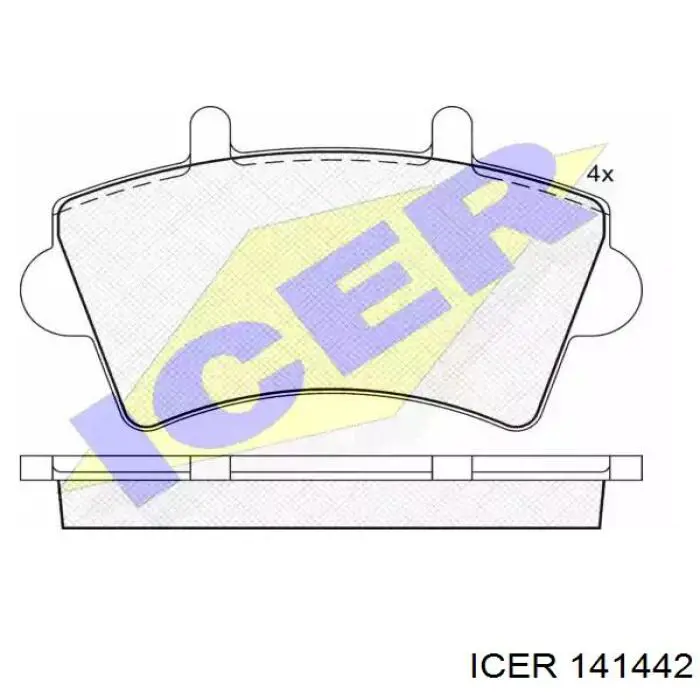 Гальмівні колодки Icer 141442 ціна, від 20.42 USD