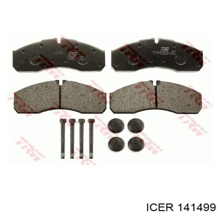 141499 Icer Передні гальмівні колодки
