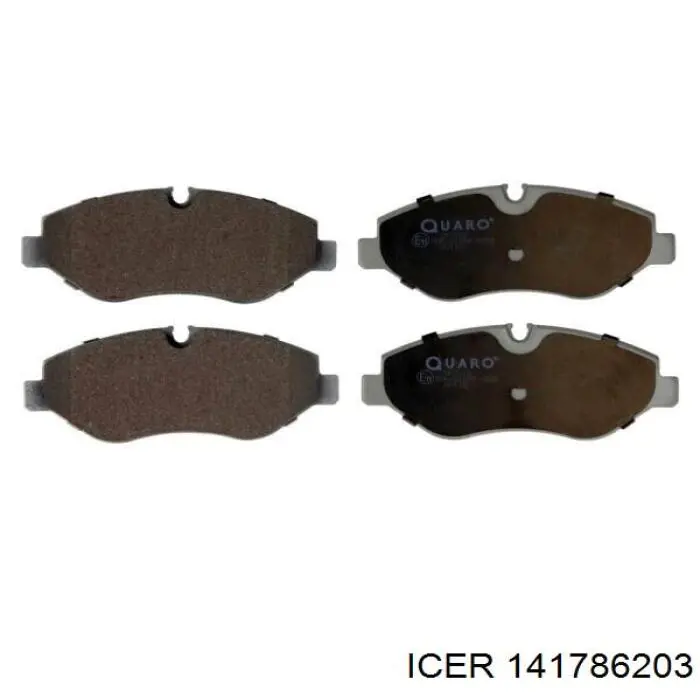 141786203 Icer Передні гальмівні колодки