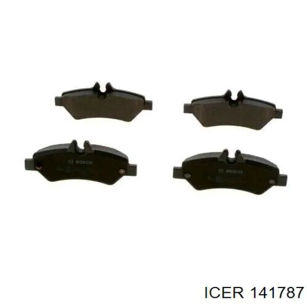 Задні гальмівні колодки 141787 Icer