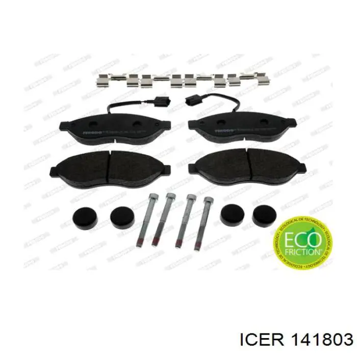 Гальмівні колодки Icer 141803 ціна, від 32.21 USD
