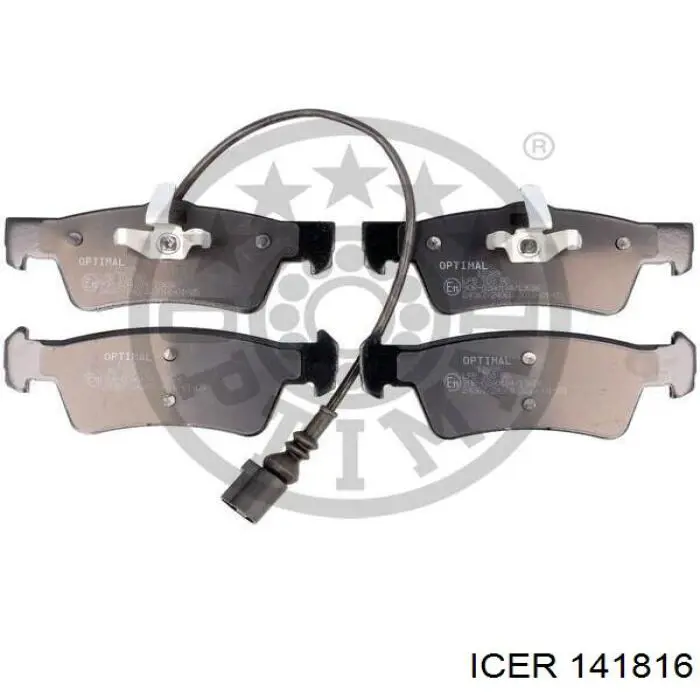 Задні гальмівні колодки Icer 141816 ціна, від 19.98 USD