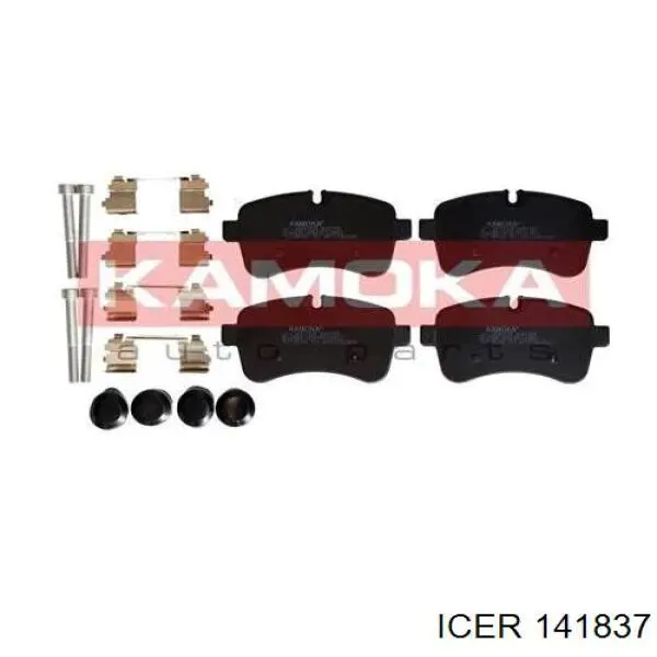 Задні гальмівні колодки Icer 141837 ціна, від 31.59 USD