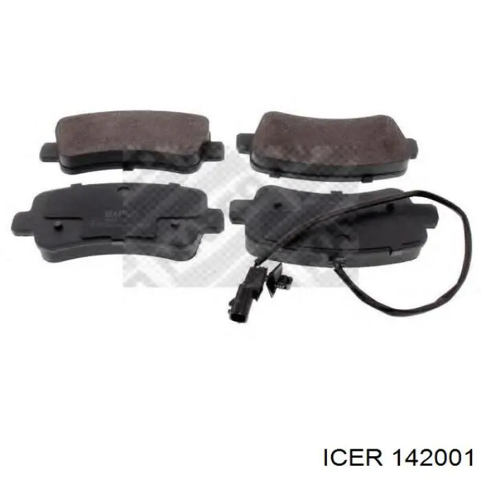 Задні гальмівні колодки Icer 142001 ціна, від 29.26 USD