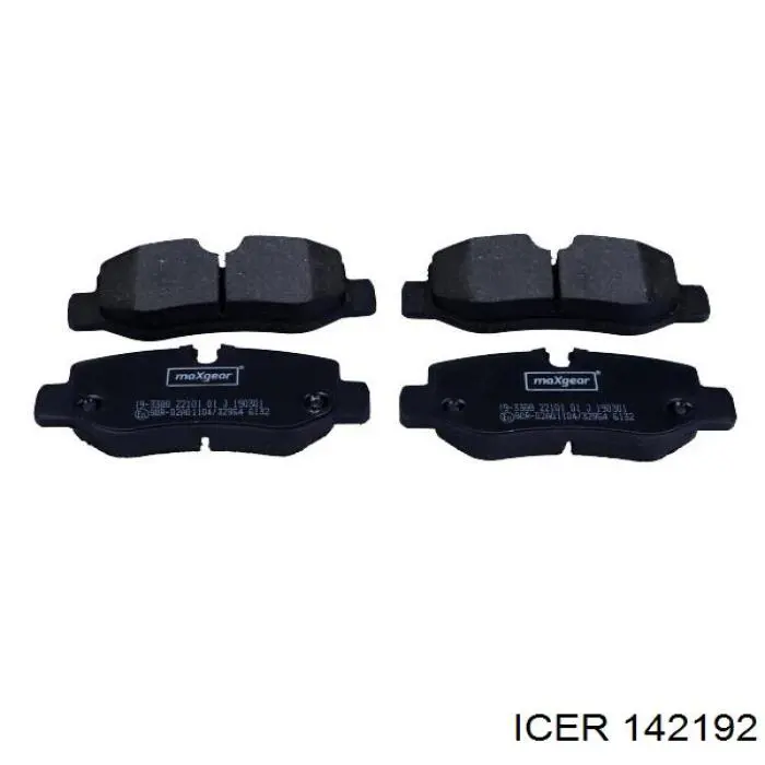 Задні гальмівні колодки Icer 142192 ціна, від 23.60 USD