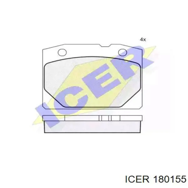 Передні тормозні колодки 180155 Icer