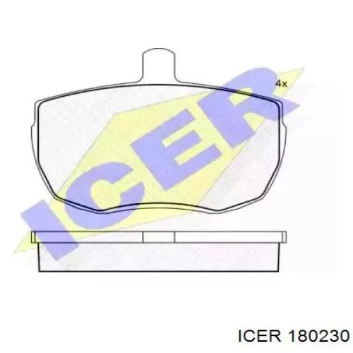 180230 Icer Передні гальмівні колодки