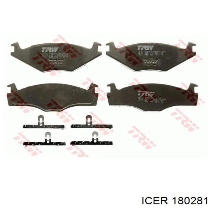 Гальмівні колодки Icer 180281 ціна, від 13.89 USD