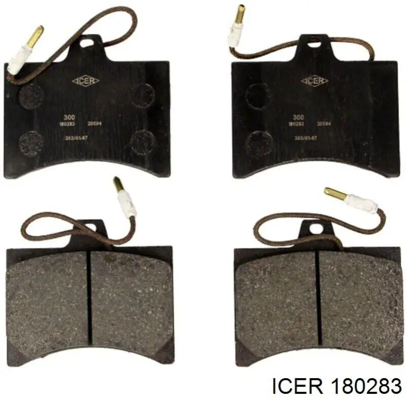 180283 Icer колодки гальмівні передні, дискові