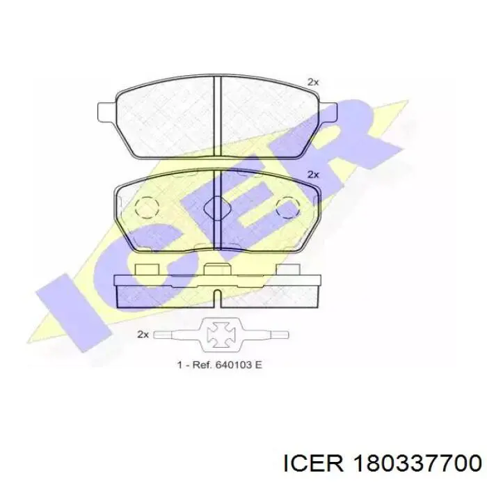 Задні гальмівні колодки Icer 180337700 ціна, від 14.34 USD