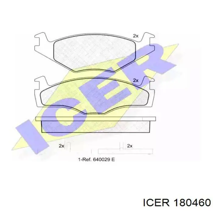 Гальмівні колодки Icer 180460 ціна, від 13.29 USD