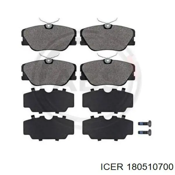 Тормозні колодки Icer 180510700