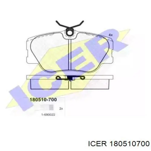 Гальмівні колодки Icer 180510700 ціна, від 17.62 USD