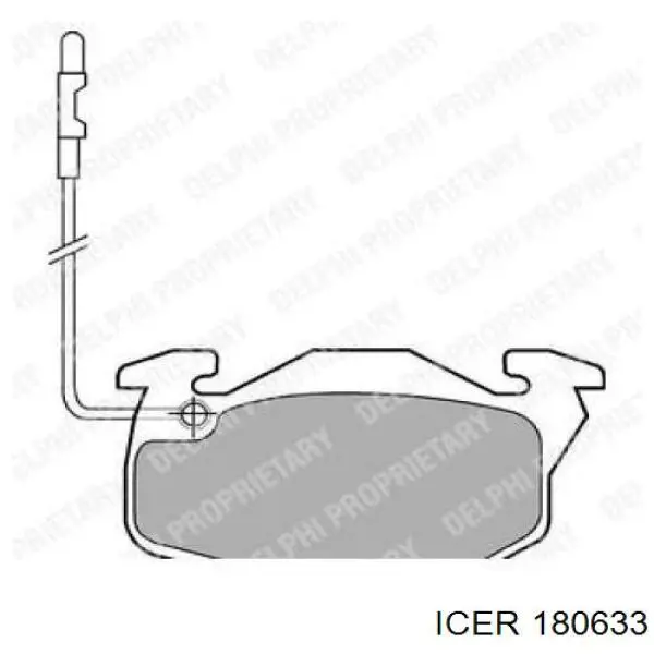 Гальмівні колодки Icer 180633 ціна, від 12.24 USD