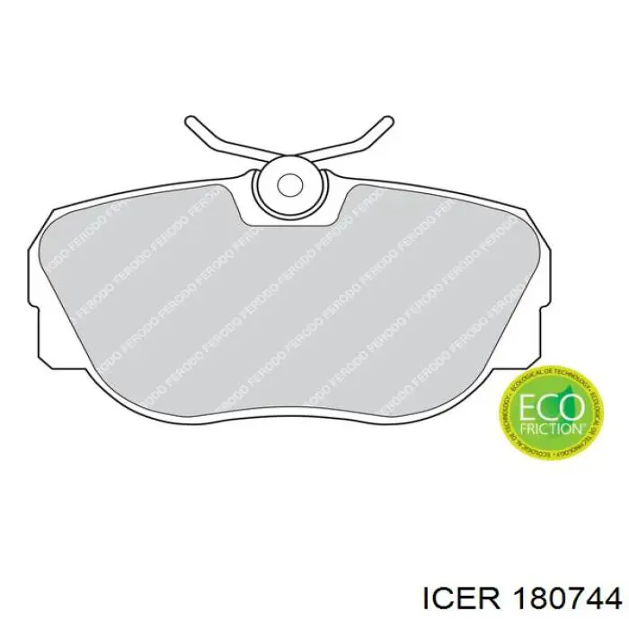 Гальмівні колодки Icer 180744 ціна, від 14.32 USD