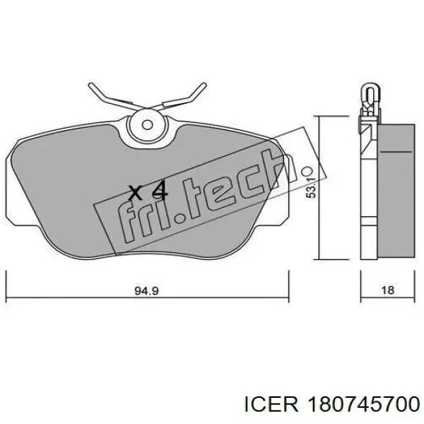 Купити A001420812041 Mercedes Колодки гальмівні передні, дискові