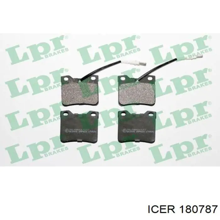 Задні гальмівні колодки Icer 180787 ціна, від 12.91 USD