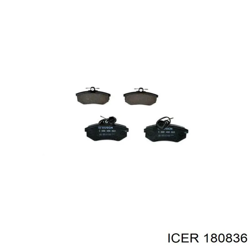 Гальмівні колодки Icer 180836 ціна, від 17.25 USD