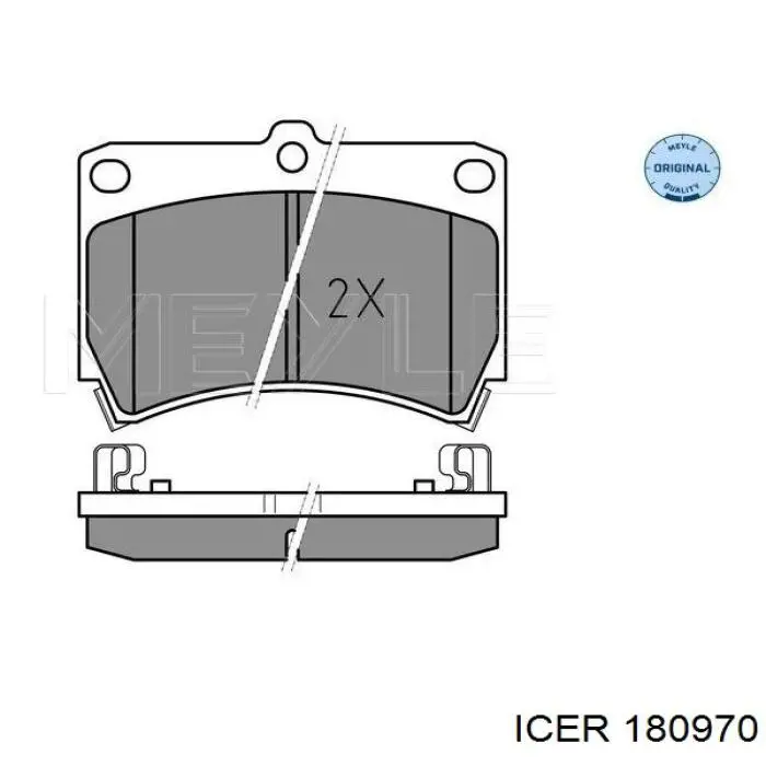 Гальмівні колодки Icer 180970 ціна, від 14.76 USD