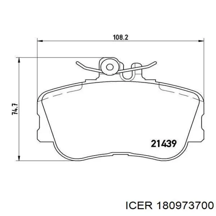Гальмівні колодки Icer 180973700 ціна, від 22.78 USD