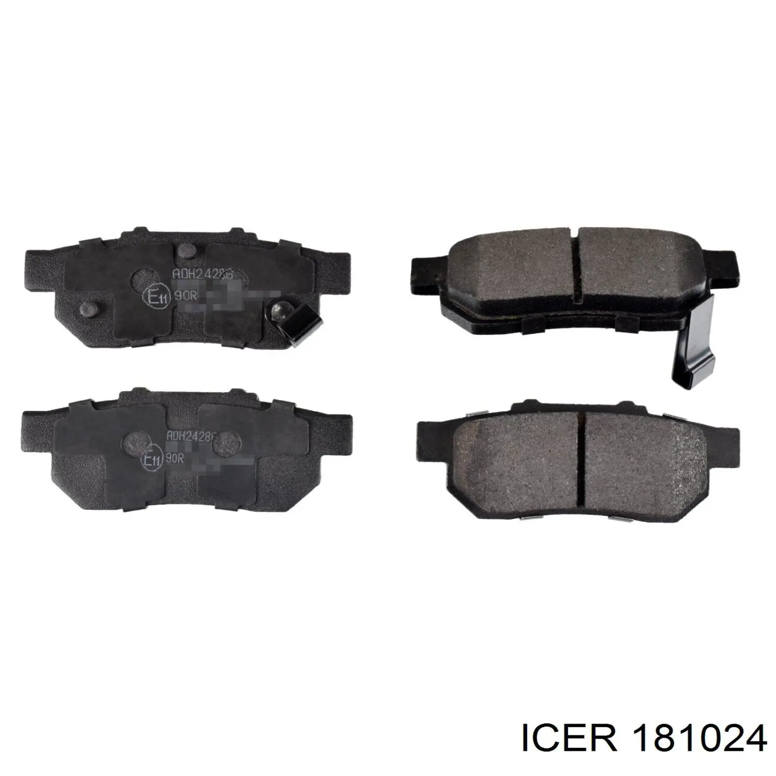 181024 Icer колодки гальмові задні, дискові