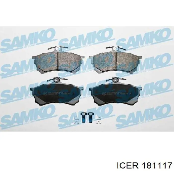 Гальмівні колодки Icer 181117 ціна, від 21.51 USD